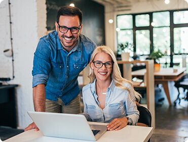 Collaborative team meeting driving innovation and client success