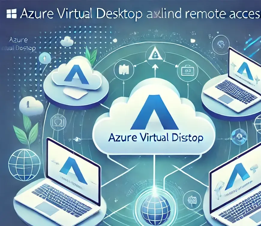 Azure Virtual Desktop on laptop and mobile demonstrating secure remote access and workforce flexibility
