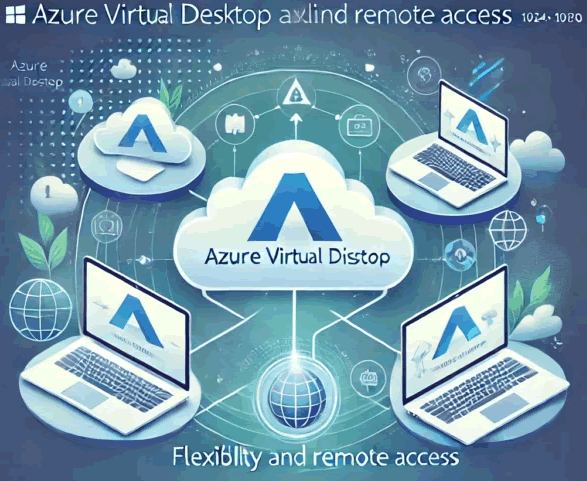 Azure Virtual Desktop delivering secure, scalable cloud-hosted Windows desktops
